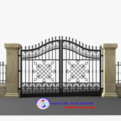 Cửa cổng sắt đẹp - Ảnh 9