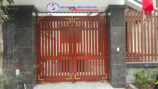 Cửa cổng sắt đẹp - Ảnh 5