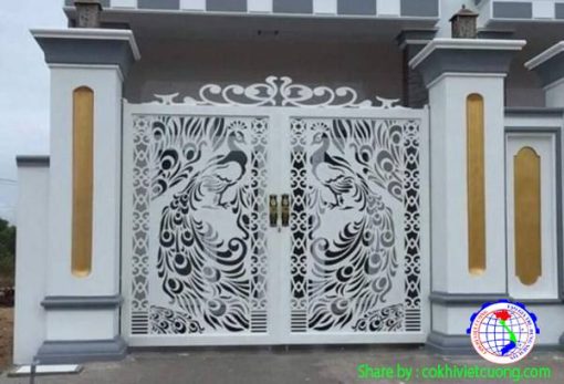 39 Mẫu Cửa Cổng Sắt Mỹ Thuật Đẹp Nhất - Ảnh 12