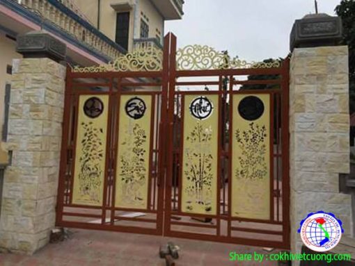 39 Mẫu Cửa Cổng Sắt Mỹ Thuật Đẹp Nhất - Ảnh 20