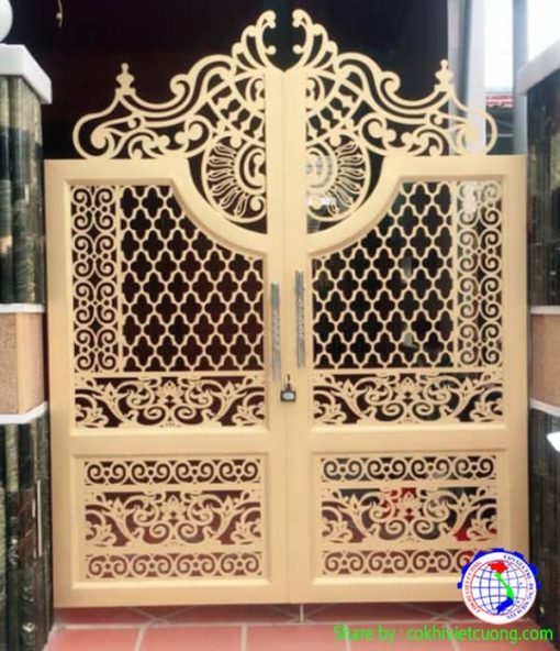 cửa cổng sắt mỹ thuật đẹp