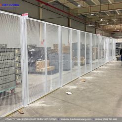 Hàng rào lưới thép thi công bởi Cơ khí Việt Cường