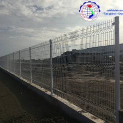 hàng rào lưới thép sơn tĩnh điện cột tròn