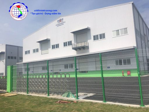 hàng rào lưới thép cột típ tròn