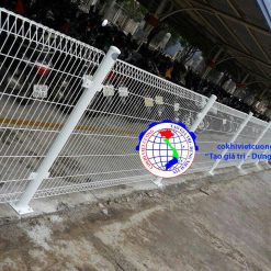 hàng rào thép bảo vệ nhà xe