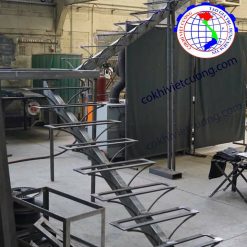 cầu thang xương cá bằng sắt
