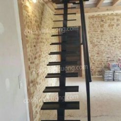 cầu thang xương cá bằng sắt