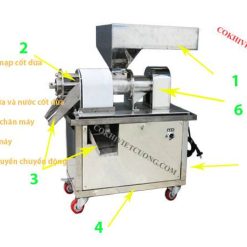 cấu tạo máy ép nước cốt dừa