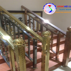 cầu thang inox màu