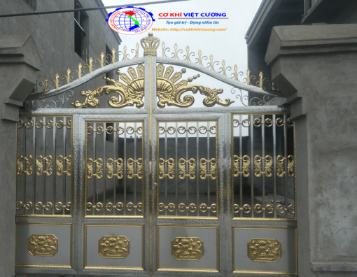 Cửa cổng inox màu - Ảnh 8