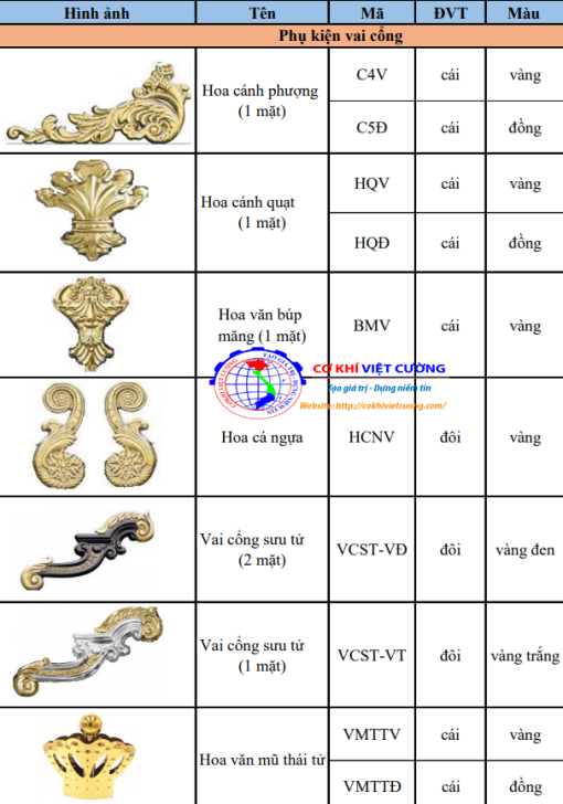 phụ kiện cổng inox màu vai cổng