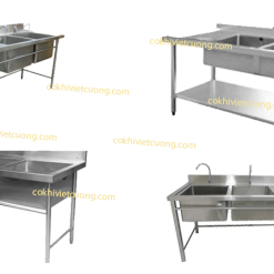 chậu rửa công nghiệp 2 hố