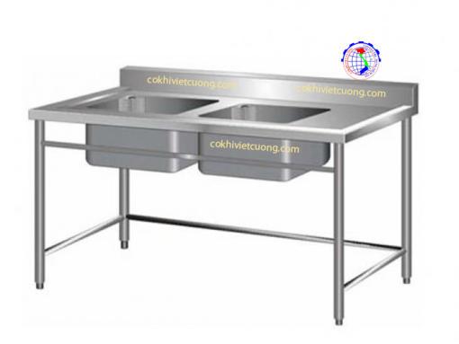 Chậu rửa công nghiệp 2 hố - Ảnh 5