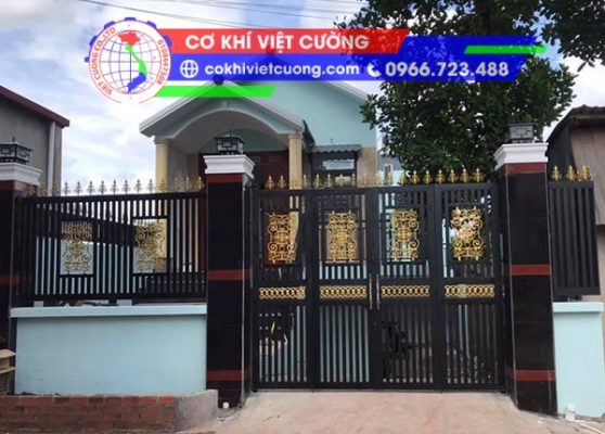 Hàng rào sắt hộp mạ kẽm - Cơ Khí Việt Cường