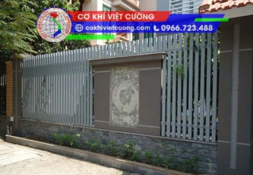 Hàng rào sắt hộp mạ kẽm - Ảnh 9