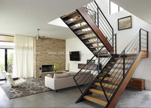54+ mẫu cầu thang xương cá đẹp nhất 2024 - Ảnh 37