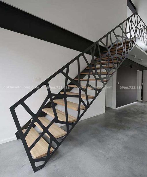 54+ mẫu cầu thang xương cá đẹp nhất 2024 - Ảnh 11