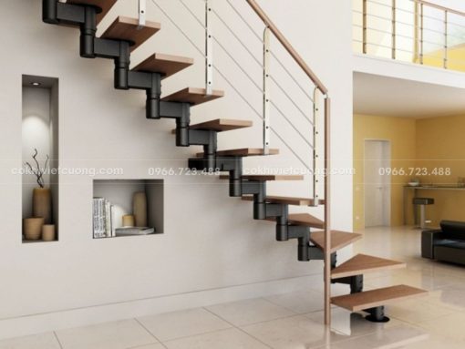 54+ mẫu cầu thang xương cá đẹp nhất 2024 - Ảnh 31