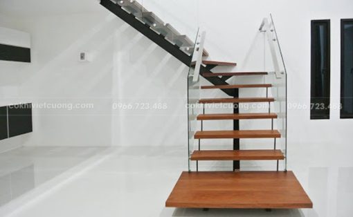 Cầu thang xương cá hiện đại