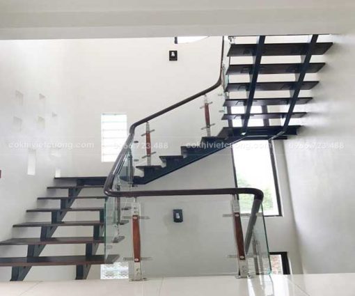 54+ mẫu cầu thang xương cá đẹp nhất 2024 - Ảnh 2