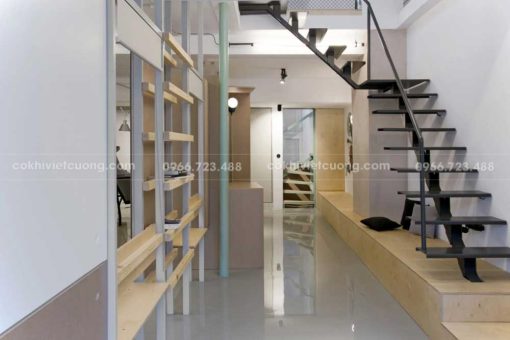 54+ mẫu cầu thang xương cá đẹp nhất 2024 - Ảnh 20
