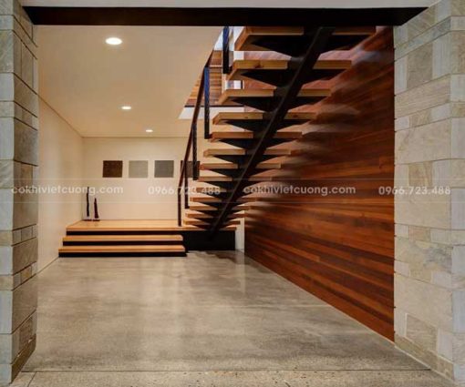 54+ mẫu cầu thang xương cá đẹp nhất 2024 - Ảnh 19