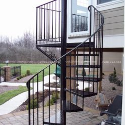 Thiết kế cầu thang xương cá đẹp bởi Cơ khí Việt Cường