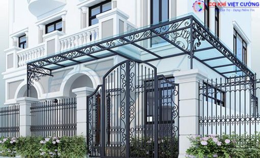 Báo Giá Mái Kính Sắt Nghệ Thuật Cho Biệt Thự, Nhà Phố 2025 - Ảnh 6