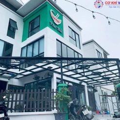 Mái hiên kính cường lực