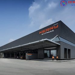nhà xưởng với phần khung nhà thép