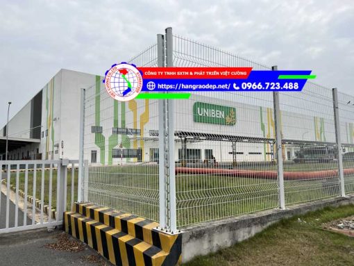 Hàng rào lưới thép cột trái đào