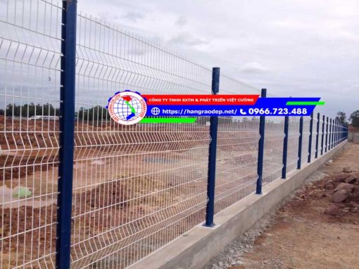 Hàng rào lưới thép cột trái đào - Ảnh 2