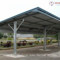 Mẫu mái mái tôn nhà để xe