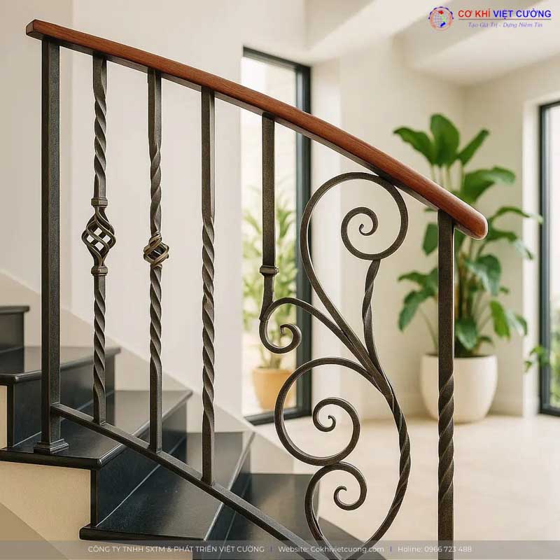 Cầu thang sắt nghệ thuật và cầu thang inox nên chọn loại nào?