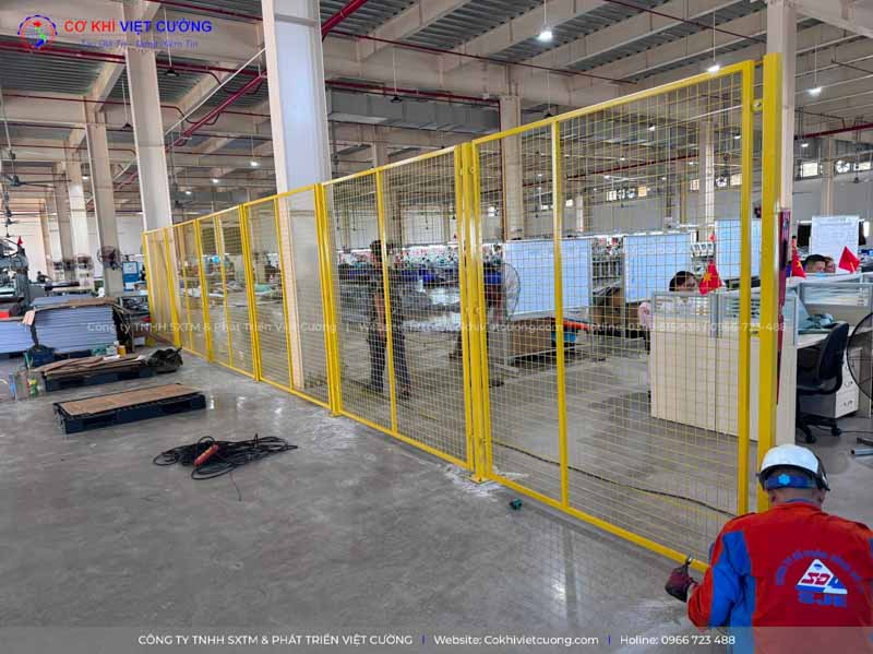 Hàng rào công nghiệp phân nhà xưởng tại Hà Nam