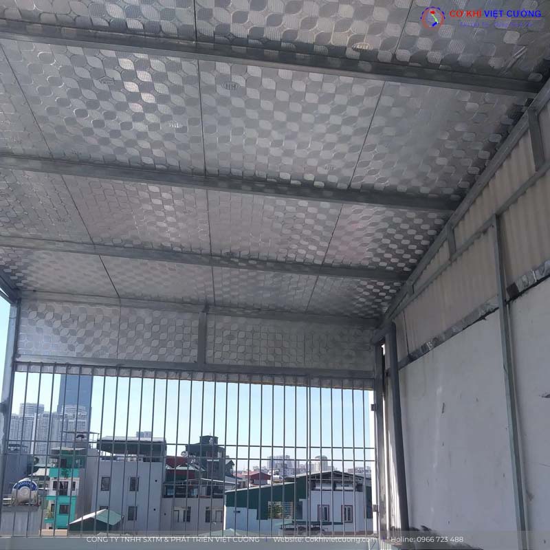 Hạng mục mái tôn sân thượng nhà dân Gia Lâm - Hà Nội