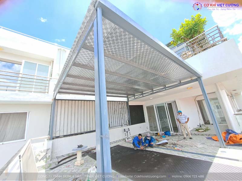 Mái tôn dân dụng thi công tại Hưng Yên