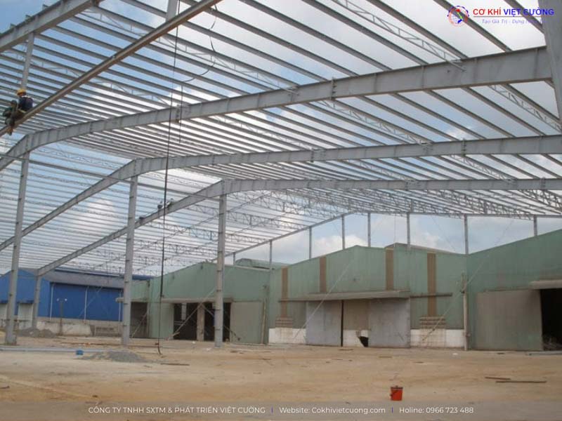Nhà xưởng công nghiệp khung thép tiền chế