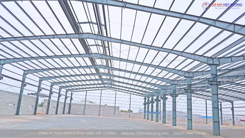 Nhà xưởng công nghiệp khung thép tiền chế