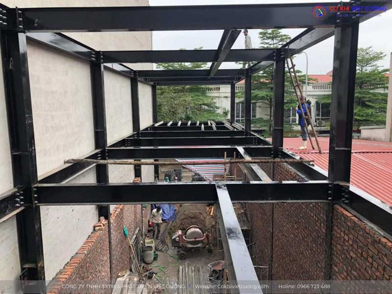 Việt Cường thi công nhà thép tiền chế tại Gia Lâm - Hà Nội