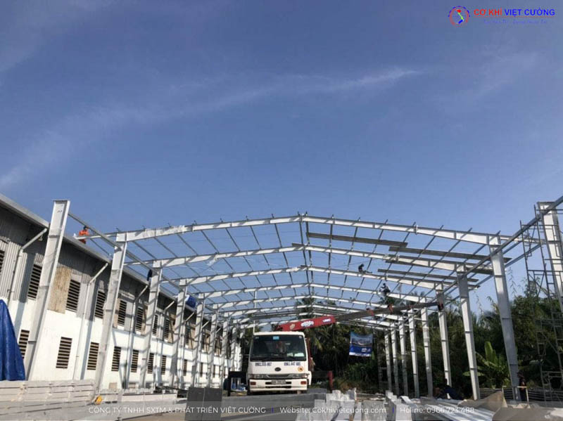Nhà xưởng công nghiệp khung thép tiền chế