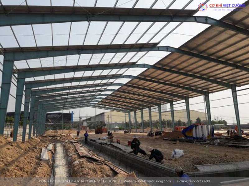 Nhà xưởng công nghiệp khung thép tiền chế