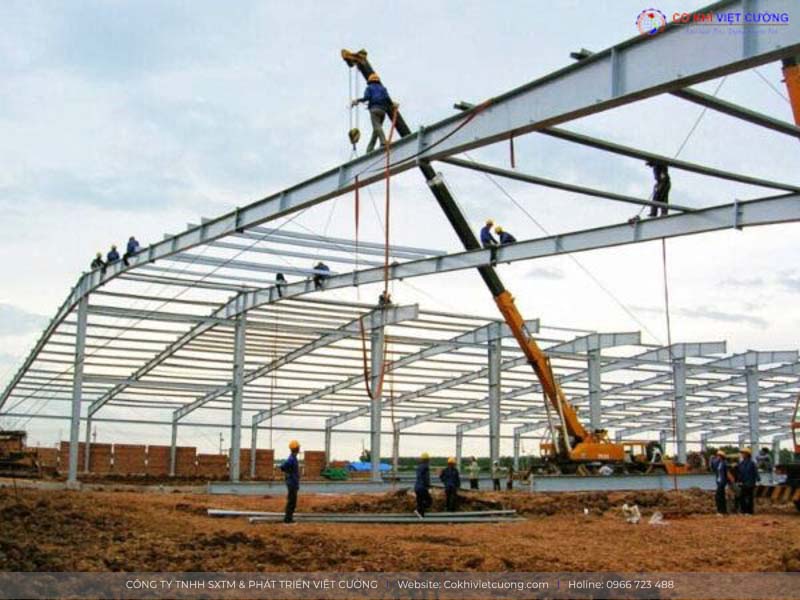 Nhà xưởng công nghiệp khung thép tiền chế