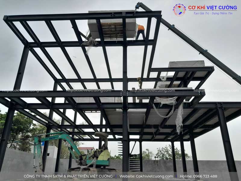 Kết cấu khung thép với độ bền cao