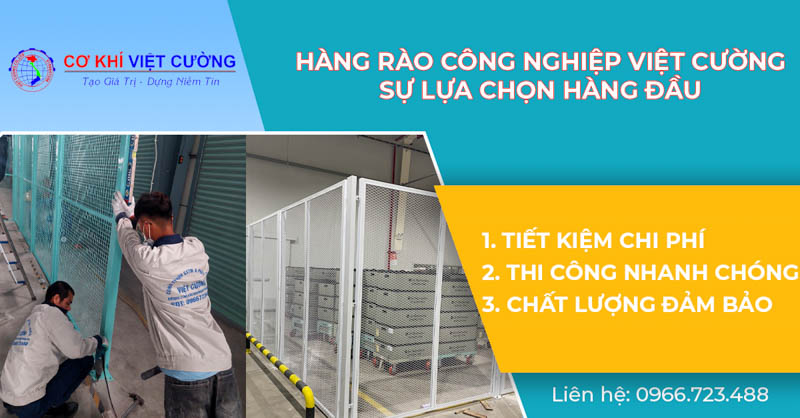 Cơ khí Việt Cường - Đơn vị thi công hàng rào lưới thép uy tín hàng đầu