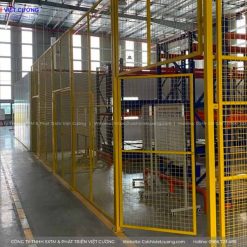 Hàng rào lưới thép phân kho tại Hưng Yên
