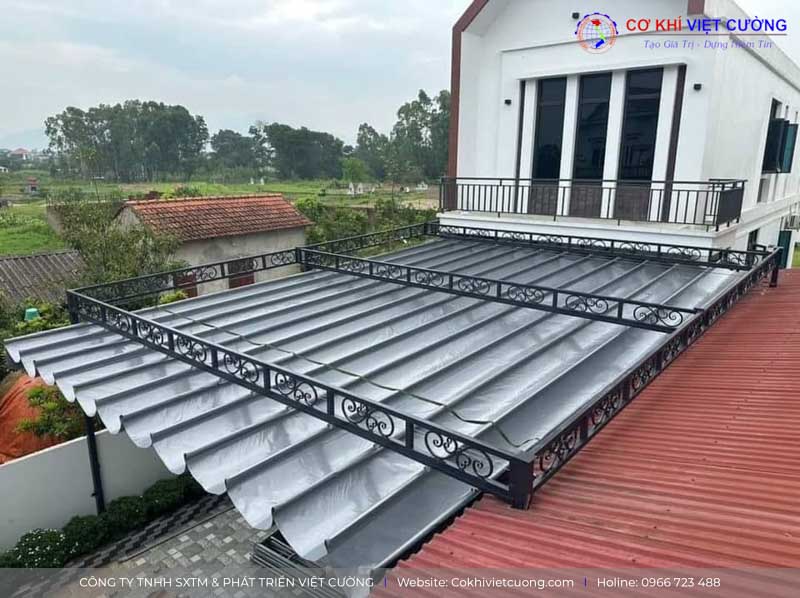 Mái hiên di động đóng mở tiên lợi