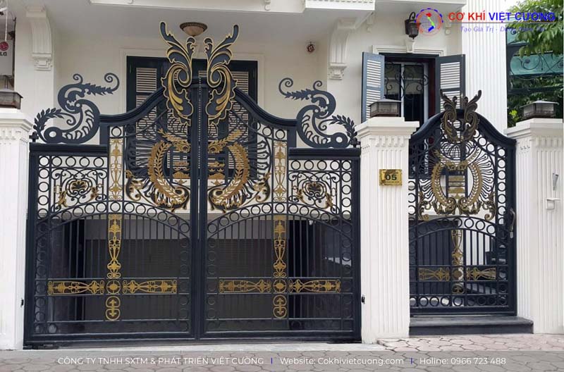 Mẫu cửa cổng sắt nghệ thuật đẹp