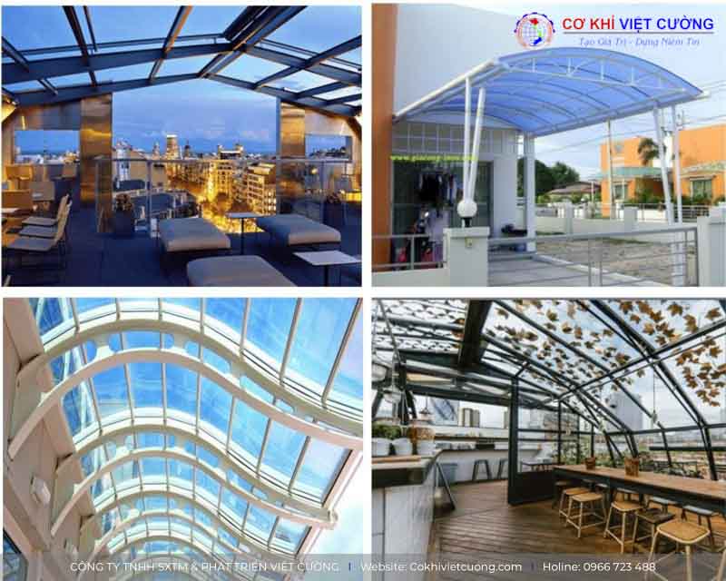Công trình sử dụng mái kính low-e