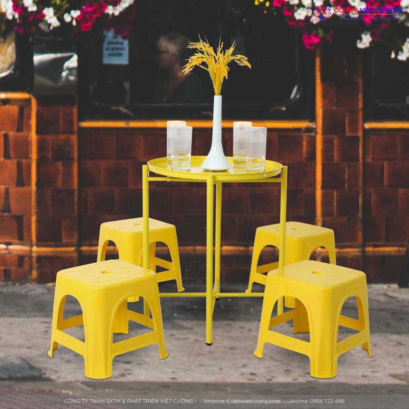Mẫu bàn ghế sắt đẹp cho quán cafe